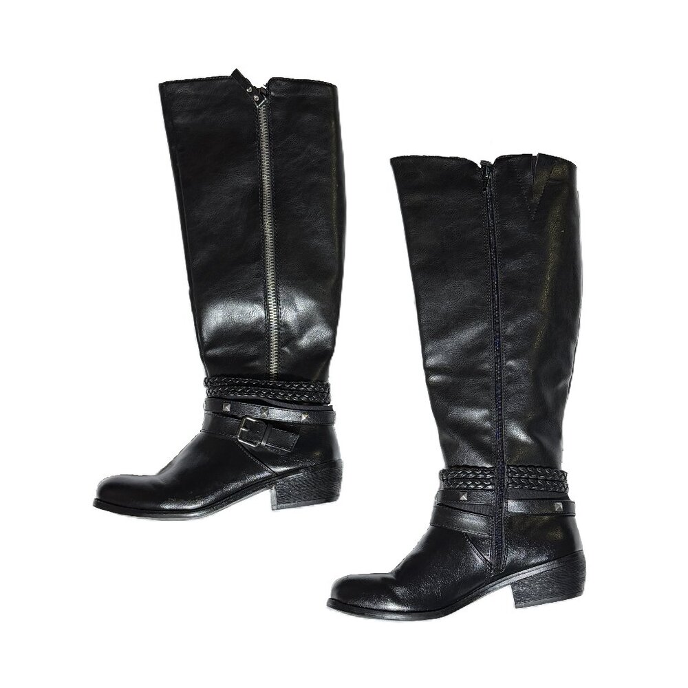 SO Olive Black Women's Riding Boots - Size 8 medium - Picture 1 of 6